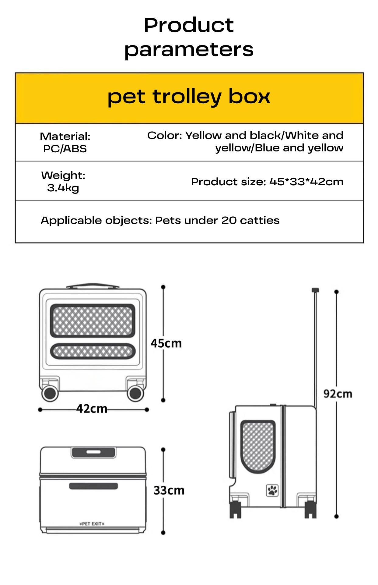 Portable Pet Capsule Box